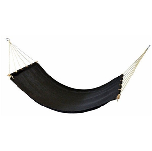 Black Fabric Hammock with wood sticks