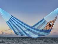  Mexican hammock Blue & Blue Mercerized Standard for outside use.