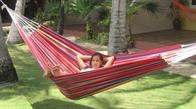 Formosa Hammock in highly colorful fabric. Good for play and relaxation