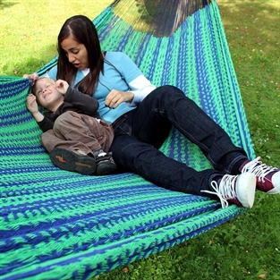 Small and Medium size hammock from Mexico in fine cotton net. No. 3