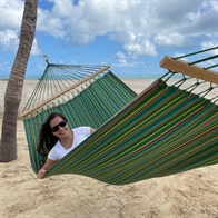 Outdoor hammock with 80 cm spreaderbars