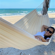 CEARA Natural white hammock. Single C022 86300