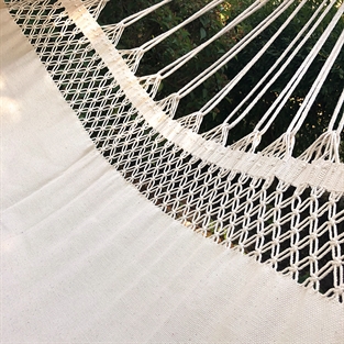 Natural white double hammock in cotton fabric nr. 86400