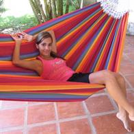 Iracema hammock in colorful fabric