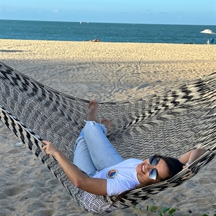 Woven KAKI Large - DuraSun 100% Outdoor Net Hammock