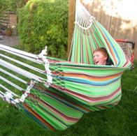 Hammock Made in 100% cotton fabric. Hammock for fun play for children and baby.