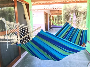 AQUA Green Hammock with 80 cm spreader bars 