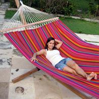 Wide colorful hammock